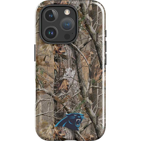 NFL Carolina Panthers Realtree AP Camo iPhone 16 Pro Impact Case